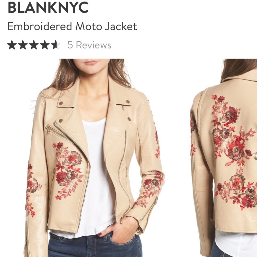 Blank NYC embroidered jacket